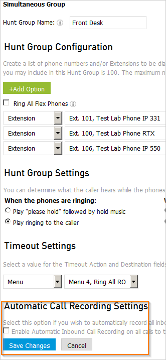 Enable Call Recording